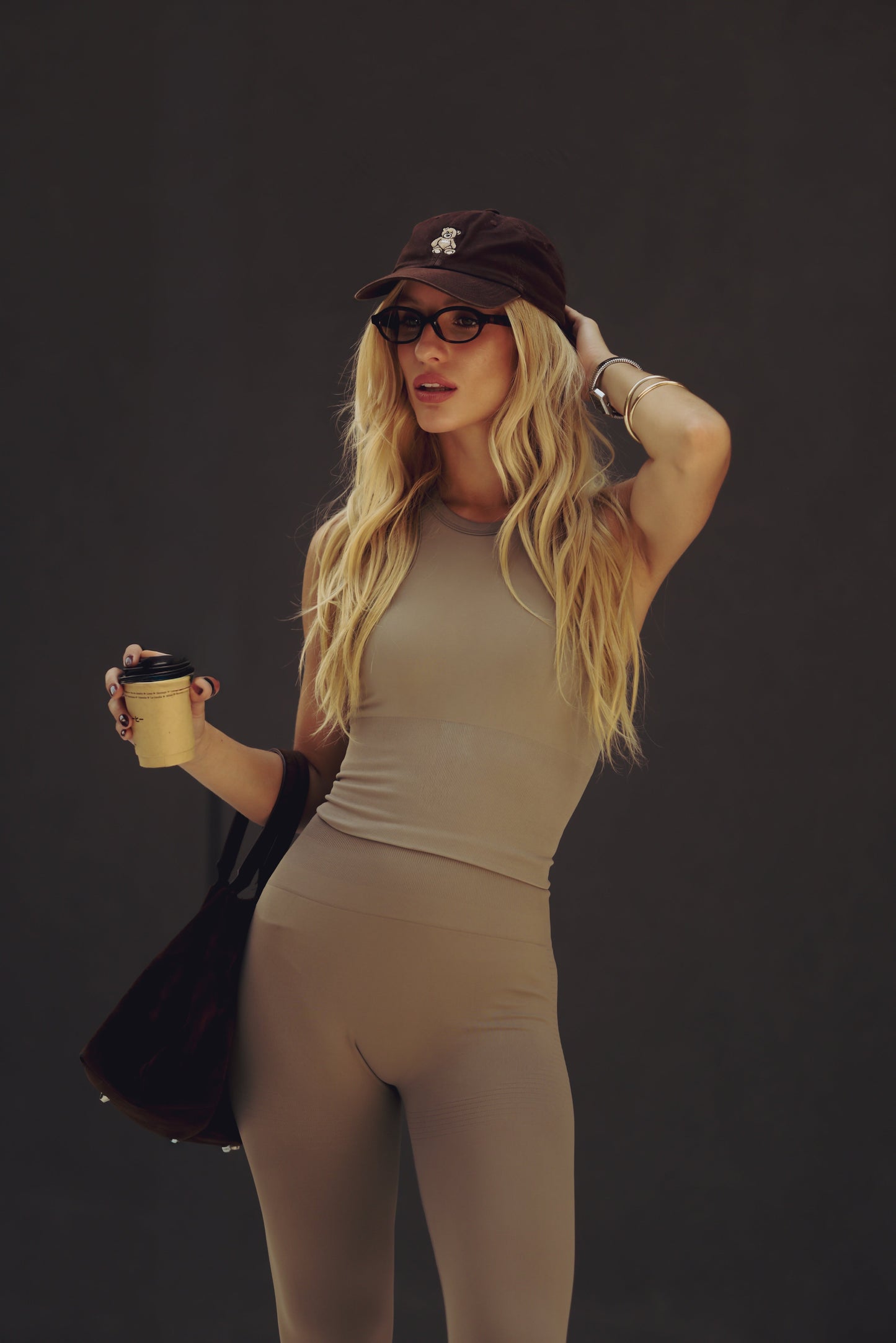Top Seamless "Taupe" High Neck